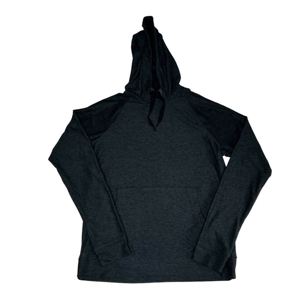 90 Degrees By Reflex Textured Pullover Hoodie With Pocket Charcoal Grey Men's S - Picture 5 of 12